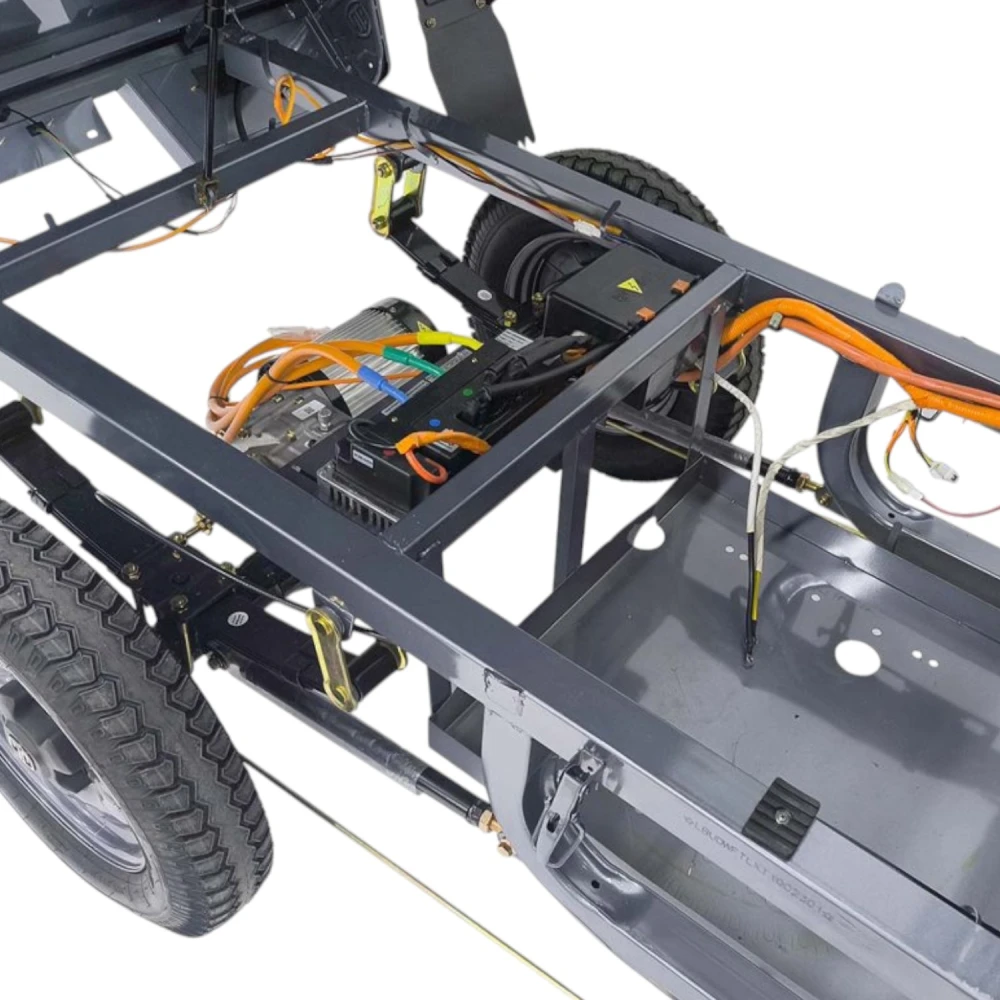 Грузовой электротрицикл Rutrike КАРГО Кабина Дуал NEXT обогрев 72V 2000W Тёмно-зелёный 14